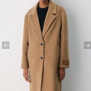 Aritzia The Only Coat in cocoa sand